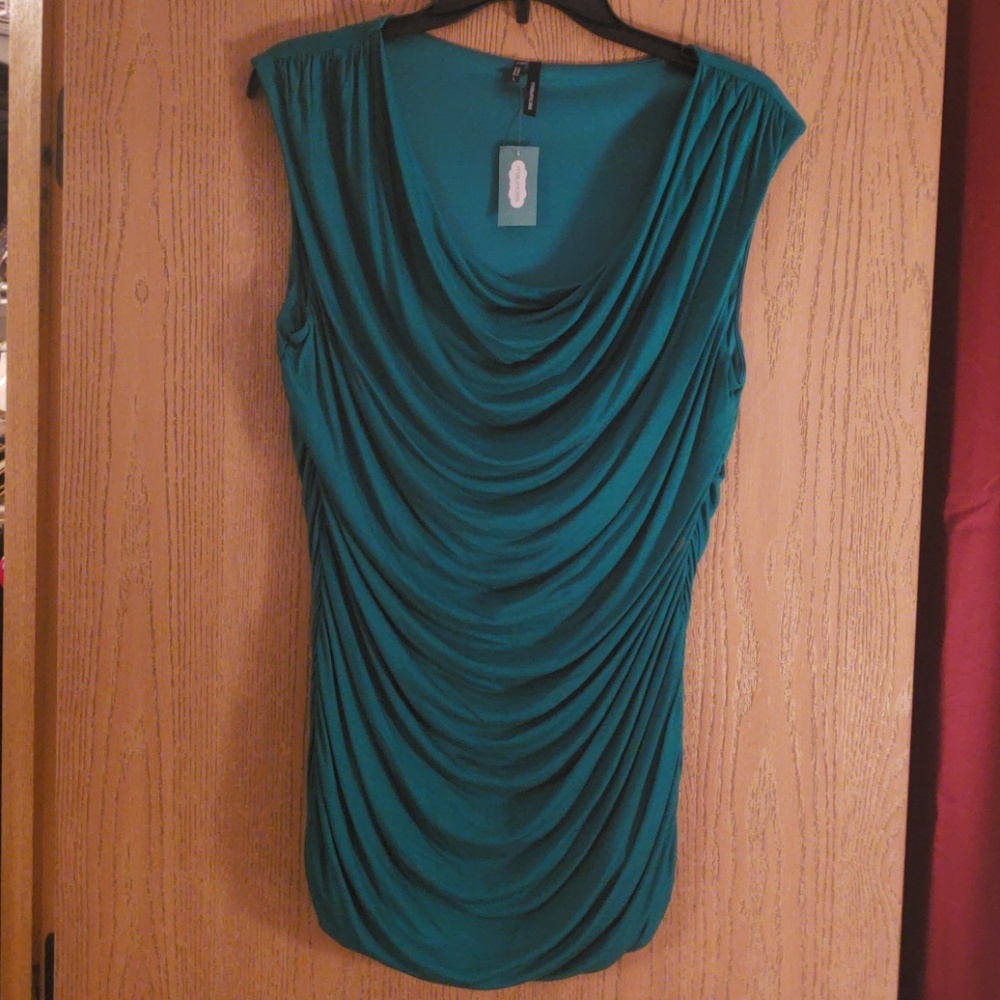 Maurice green sleeveless top